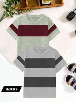 Pack Of 2 Single Jersey Tee Shirt For Kids