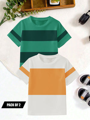 Pack Of 2 Single Jersey Tee Shirt For Kids