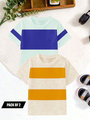 Pack Of 2 Single Jersey Tee Shirt For Kids