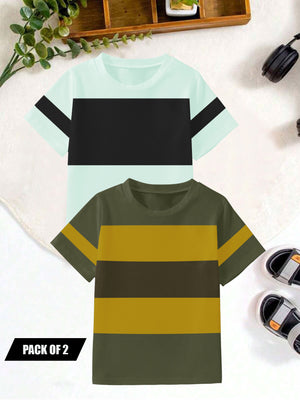 Pack Of 2 Single Jersey Tee Shirt For Kids