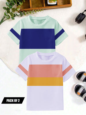 Pack Of 2 Single Jersey Tee Shirt For Kids