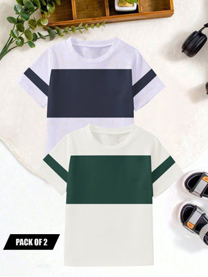 Pack Of 2 Single Jersey Tee Shirt For Kids