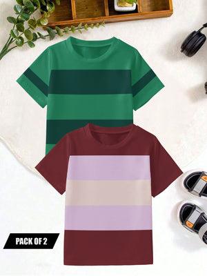 Pack Of 2 Single Jersey Tee Shirt For Kids