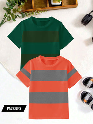 Pack Of 2 Single Jersey Tee Shirt For Kids