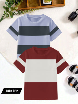 Pack Of 2 Single Jersey Tee Shirt For Kids