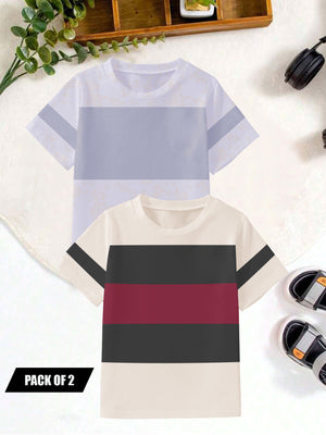 Pack Of 2 Single Jersey Tee Shirt For Kids