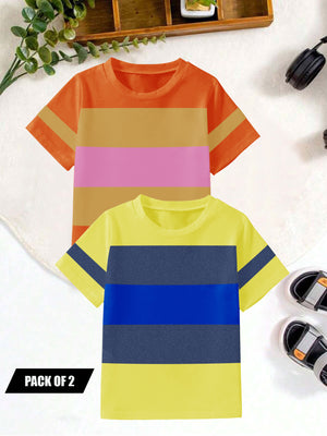 Pack Of 2 Single Jersey Tee Shirt For Kids