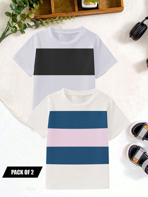 Pack Of 2 Single Jersey Tee Shirt For Kids