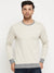 Upgrade Fashion Terry Fleece Funky Style Sweatshirt For Men-Beige with Grey-BE2342