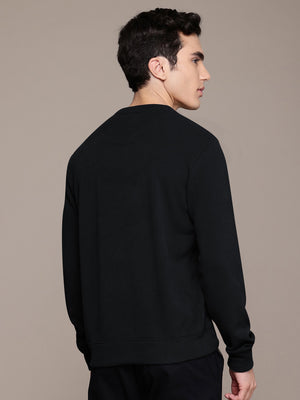 Louis Vicaci Terry Fleece Funky Style Sweatshirt For Men-Black-BE2353