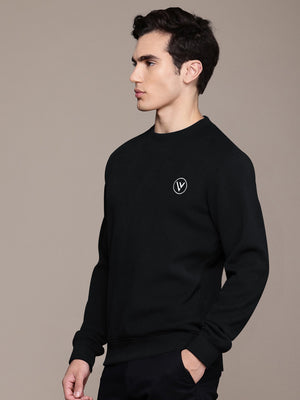 Louis Vicaci Terry Fleece Funky Style Sweatshirt For Men-Black-BE2353