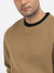 Upgrade Fashion Terry Fleece Funky Style Sweatshirt For Men-Camel with Black-BE2530