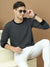 Upgrade Fashion Terry Fleece Funky Style Sweatshirt For Men-Dark Grey with Black-BE2546