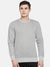 Upgrade Fashion Terry Fleece Funky Style Sweatshirt For Men-Grey Melange with Solid Grey-BE2400