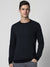 Upgrade Fashion Terry Fleece Funky Style Sweatshirt For Men-Rosy Black Melange with Black-BE2389