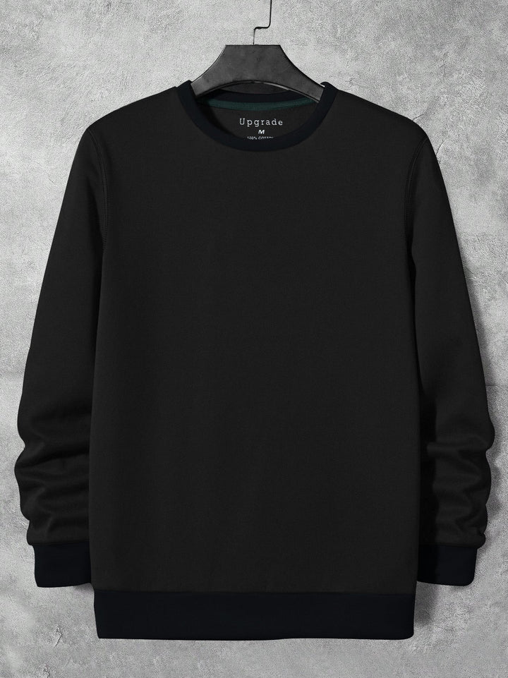 Upgrade Fashion Terry Fleece Funky Style Sweatshirt For Men-Rosy Black with Navy-NS02