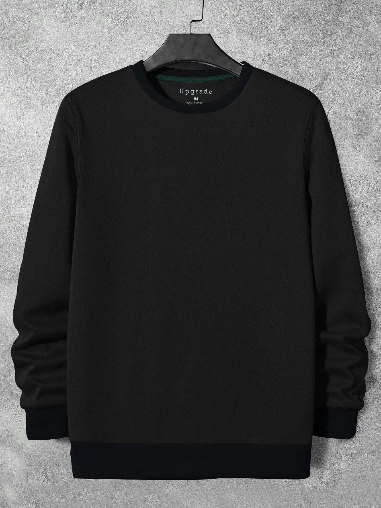 Long sleeve black sweatshirt best sale