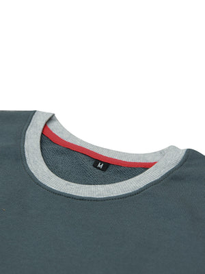 Upgrade Fashion Terry Fleece Funky Style Sweatshirt For Men-Slate Grey with Grey-BE2359