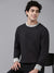 Upgrade Terry Fleece Funky Style Sweatshirt For Men-Charcoal Grey with Grey-BE2493