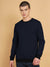 Upgrade Terry Fleece Funky Style Sweatshirt For Men-Navy with Black-BE2511