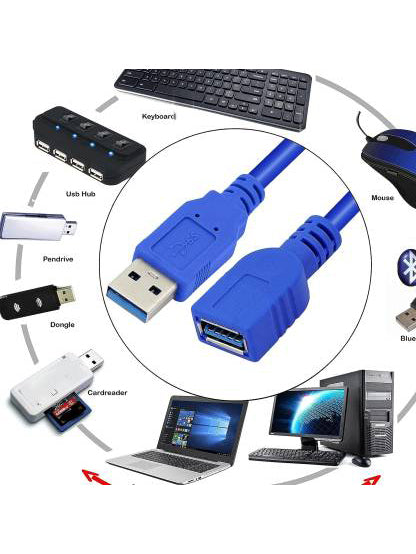 Usb Extension Male To Female Cable 3.0 1.5m-BE1850/BR14019