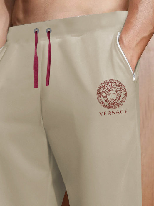 VERSACE Terry Fleece Jogger Sweatpant For Men-Wheat-BE2586