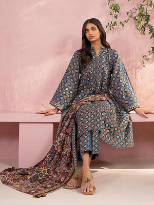 SAPPHIRE 90/70 Digital Printed Lawn Unstitched 3 Pcs Suit For Women-BE2962/LV275