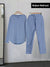 NF Flalen Trouser & Single Jersey Night Suit For Ladies-Blue-SP3451