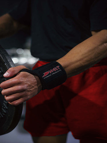 X-Fit Fitness Weight Lifting Wrist Band Pair-Black-LV533