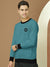 ZARA Fleece Funky Style Sweatshirt For Men-Zinc Melange with Black-BE2484