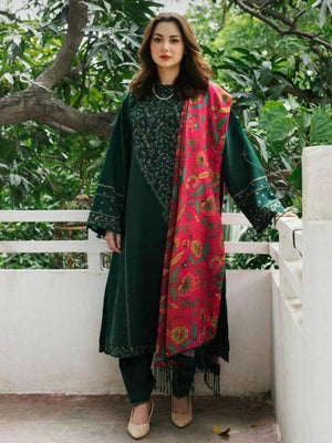 Zara Shah Jahan Dhanak with Printed Shawl Unstitched 3 Pcs Suit For Women-BE2994/LV303