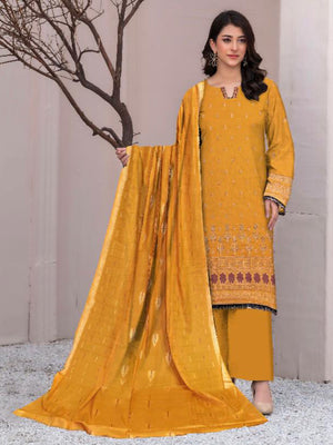 Zimal Bana Dora Embroidered Lawn Unstitched 3 Pcs Suit For Women-BE3015/BR14914