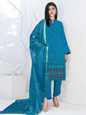 Zimal Bana Dora Embroidered Lawn Unstitched 3 Pcs Suit For Women-BE3016/BR14915