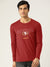47 Single Jersey Crew Neck Long Sleeve Shirt For Men-Red with Print-SP2030
