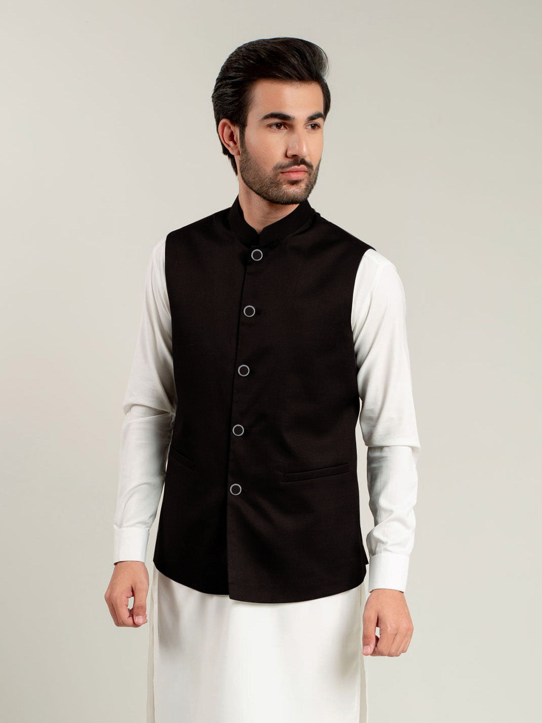 Premium Quality Stylish Velvet Waistcoat For Men-Dark Indigo-SP2784