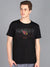 47 Single Jersey Crew Neck Tee Shirt For Men-Black with Print-SP1956