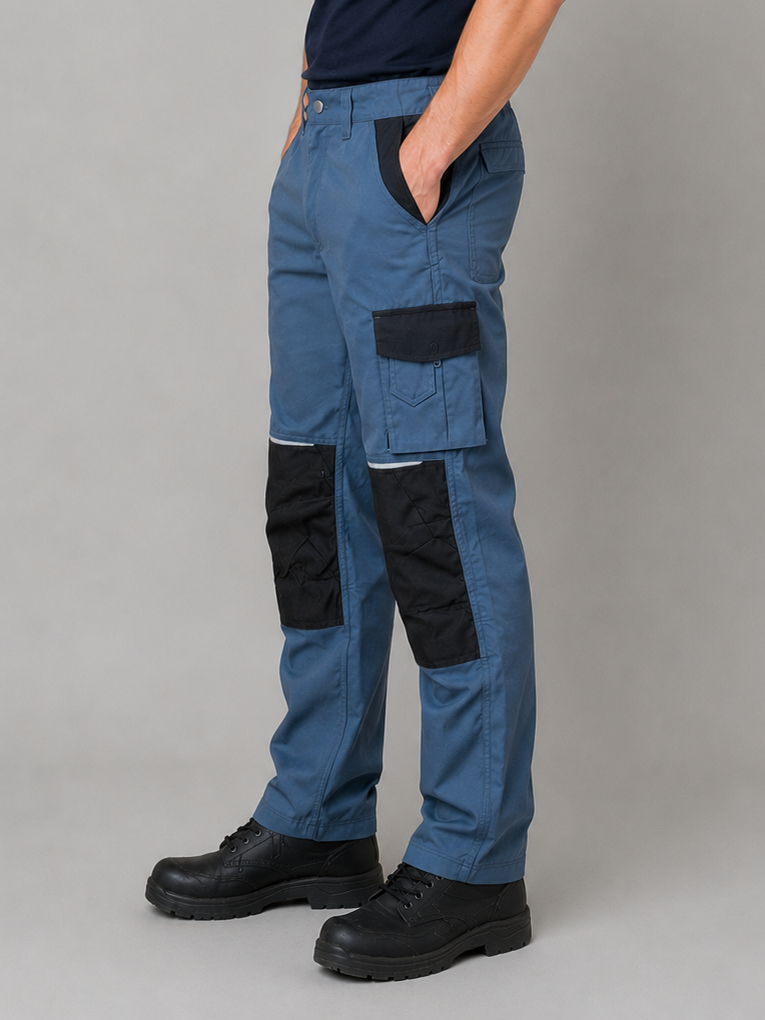 Grey Cargo Trouser For Men-BE2593