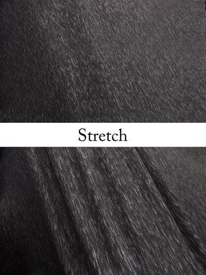 Louis Vicaci Super Stretchy Slim Fit Interlock Pent For Men-Black Melange-BR406