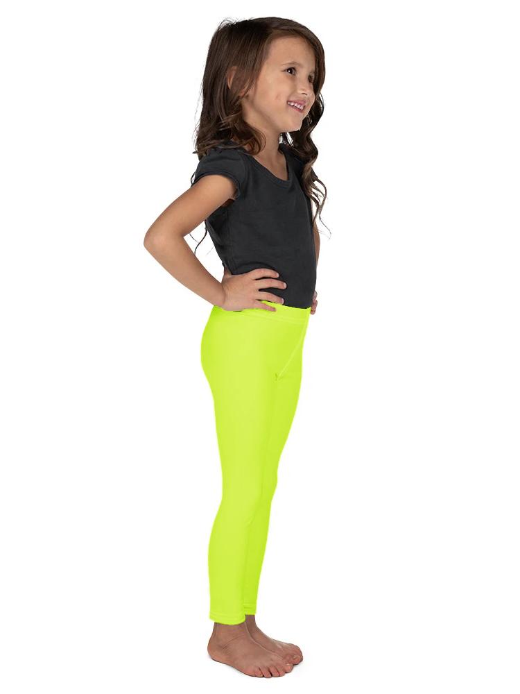 Bella Couture Legging For Girls-Lime Green-SP2095