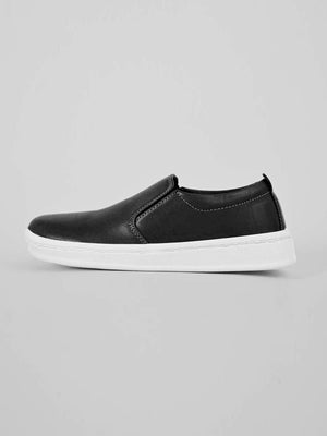 Lagar Pu Leather Slip On Sneaker For Men-Blue-RT1865