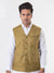 Crown Jute Traditional Summer Waistcoat For Me-Light Camel-RT423/SP27