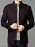 Pauldyar Stylish Suede Coat For Men-Dark Maroon-BE2160