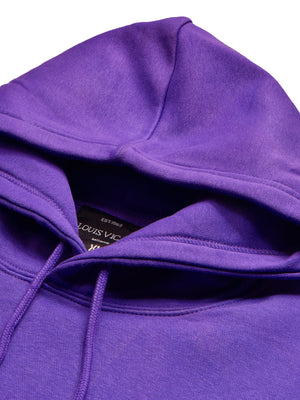 Louis Vicaci Fleece Pullover Hoodie For Men-Purple-BR846