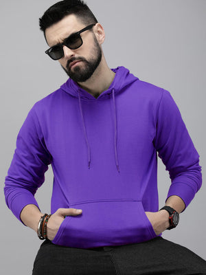 Louis Vicaci Fleece Pullover Hoodie For Men-Purple-BR846