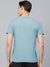M-17 Single Jersey V Neck Tee Shirt For Men-Sky Blue Melange-SP1912