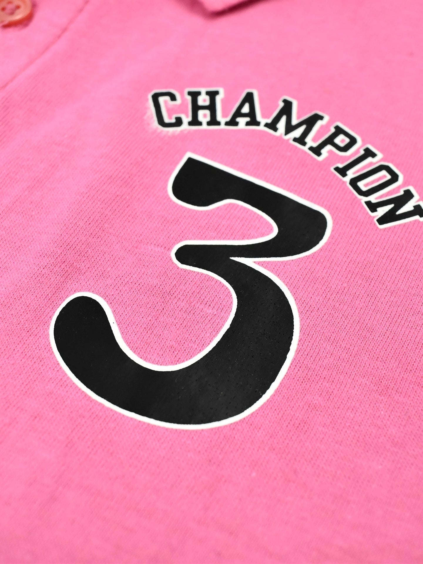 Champion Single Jersey Polo Shirt For Kids-Magenta with Cyan & Black-SP1684/RT2405