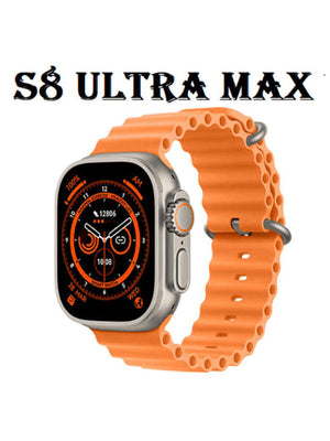 S8 Ultra Max Series 8 Smart Watch Ultra Ai Voice Watch 2.0 Inch Bluetooth Call Wireless Charging Watch-Orange-BE1863/BR14032