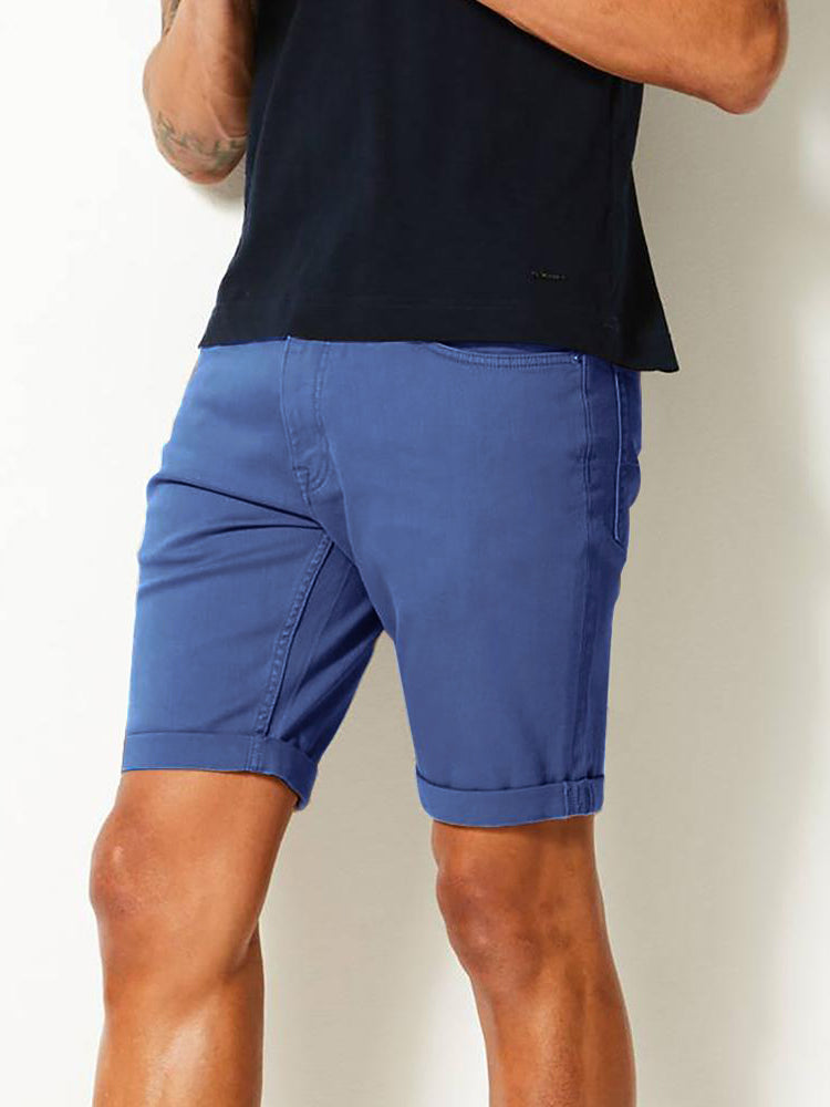 Mexx Jeans Cotton Denim Short For Men-Purple-SP2381