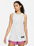 NK Terry Fleece Sleeveless Sweatshirt For Ladies-Off White Melange-SP370