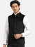 Premium Quality Stylish Velvet Waistcoat For Men-Black-SP2788